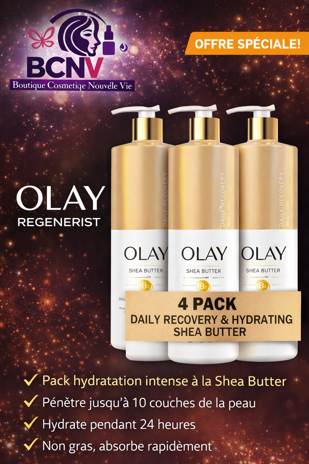 Lotion corporelle au beurre de karité OKAY 502ml