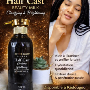 🧴 Active Glow Paris – Half Cast Beauty Milk
✨ Clarifying & Brightening
🌟 Glutathion
☀️ SPF50
📦
